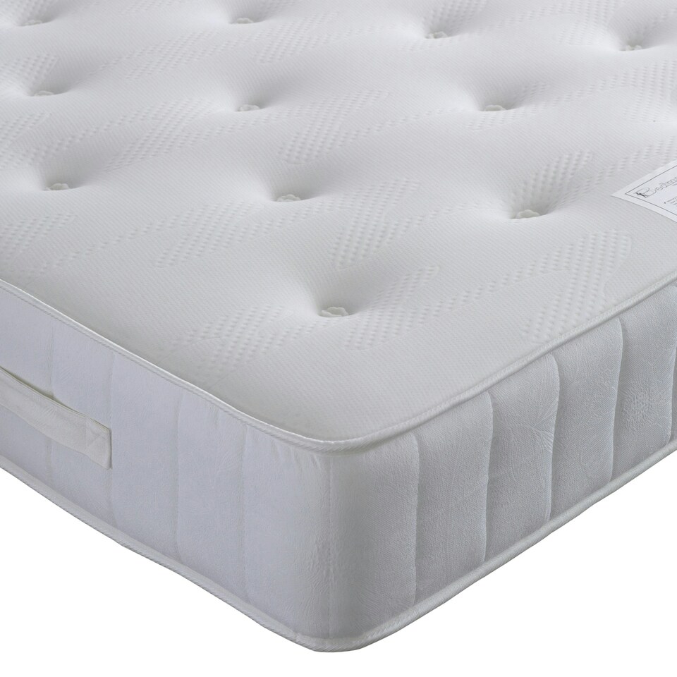 image 1 of Memory Maestro Memory Foam Slate Linen 4 Drawer Divan Set And Lona Headboard Small Double