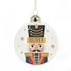 image 1 of Personalised Nutcracker Christmas Glass Bauble