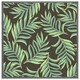 image 4 of Green palm leaves (Picutre Frame) White | L