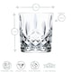 image 3 of RCR Crystal Orchestra Cut Glass Double Old Fashioned Whiskey Glasses Tumblers Set - 340ml - Pack of 6 Clear