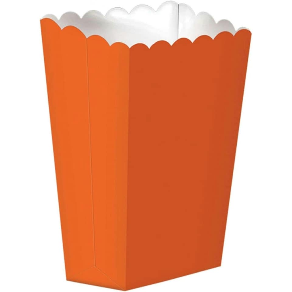 Amscan Scalloped Popcorn Holder - Orange - S