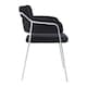 image 3 of Interiors By Premier Black Velvet Dining Chair,Compact Lounge Chair, Velvet Upholstered Kitchen Chair,Bedroom Decorative Chair Black