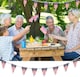 image 3 of USA Flag Triangle Party Bunting 10m with 20 Flags