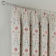 image 2 of Enhanced Living Cotswold Red Floral Tape Top 100% Blackout Curtains 65 x 72 inch (165x183cm) Thermal Noise Reducing Curtains for Bedroom and Living Room