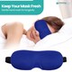 image 9 of 3D Sleep Eye Mask with Adjustable Strap Luxury Blindfold Sleep Mask