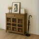 image 3 of Large 4 Tier Wooden Shoe Storage Cabinet Organiser Brown Brown | One Size