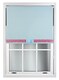 image 3 of FURNISHED Blackout Roller Blind with Pink Glitter Trim and Duck Egg Bow Trimmable Window Shade | Blue | Duck Egg Blue | (W) 180cm x (L) 165cm