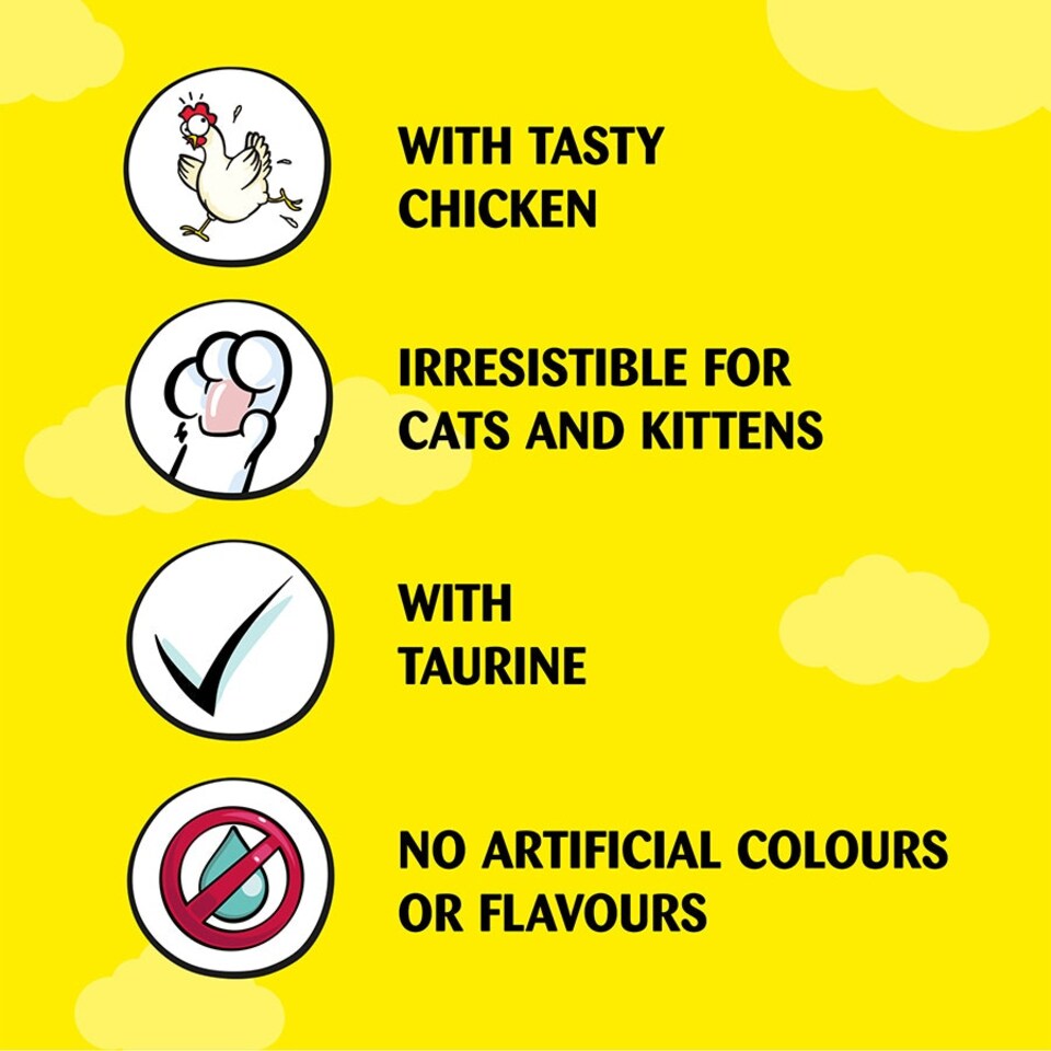 image 1 of Dreamies Creamy Cat Treats With Chicken 11 x 40g