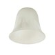 image 2 of ValueLights 3 Pack Marble Effect Bell Shaped White Frosted Glass Replacement Shades