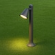 image 3 of CGC MOLLY Anthracite Cone Medium Post Light