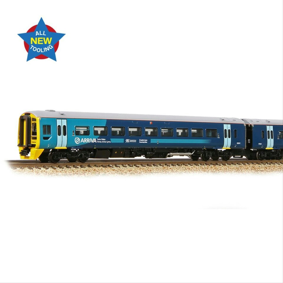 image 1 of Graham Farish Class 158 824 2 Car DMU Arriva Trains Wales Revised