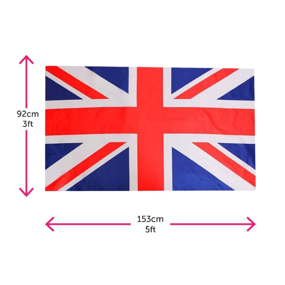image 1 of Pack of 3 Union Jack Wearable Flag | Multi | One Size