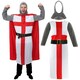 image 1 of Medieval Crusader St George Costume Red | L