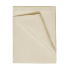 Belledorm 400 Thread Count Egyptian Cotton Flat Sheet - Cream - Kingsize
