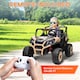 image 8 of AIYAPLAY Kids Electric Ride on Car 2-Seater, 24V Truck UTV with Remote Control, Suspension System, LED Lights, Horn, Music, for 3-8 Years, khaki