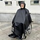 image 6 of Wheelchair Waterproof Poncho Rain Cover With Hood