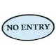 image 1 of No Entry Cast Iron Sign Plaque Door Wall House Gate Post Office Cafe Shop Hotel