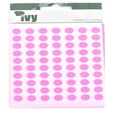 Pack of 490 Pink 8mm Sticky Dots - Labels Stickers pink