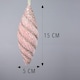 image 2 of 15cm Nut Shape Bauble - Baby Pink