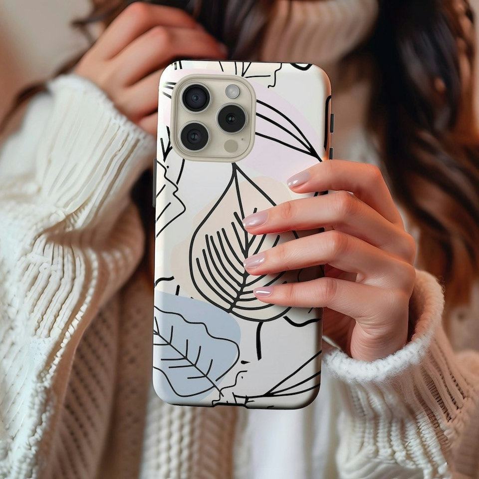 image 1 of Abstract Leaves Phone Case | Multi | iPhone 12 Pro
Slim | iPhone 12 Pro
Slim