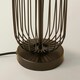 image 5 of ValueLights Gabbia Matte Black Metal Table Lamp with Small Black Drum Shade