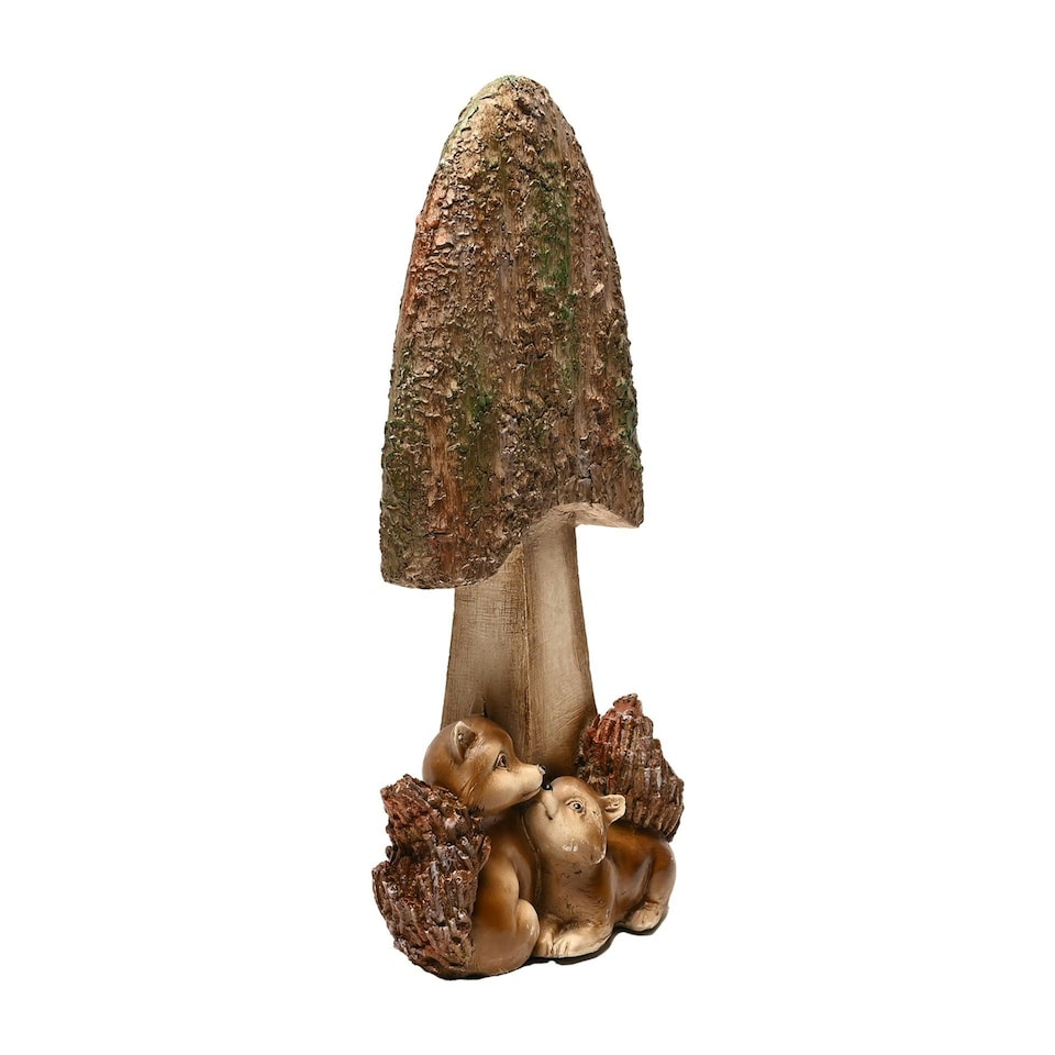 image 1 of Country Living 2 Squirrels with a Mushroom Ornament