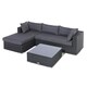image 1 of Rowlinson Vienna Lounger Set Grey