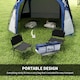 image 10 of Outsunny Dome Tent for 6-8 Person Camping Tent w/ Zipped Mesh Doors Lamp Hook