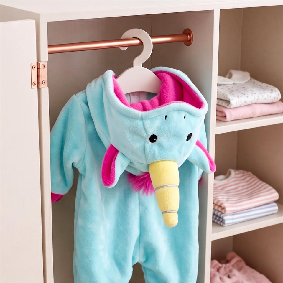 image 1 of BiBi Doll Reborn Baby Doll Clothes Blue Fluffy Unicorn Jumpsuit For 20" Dolls