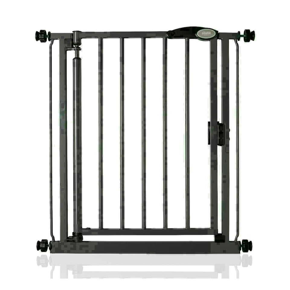 image 1 of Bettacare Auto Close Stair Gate, 68.5cm - 75cm, Slate Grey, Narrow, Narrow Pressure Fit Safety Gate, Baby Gate