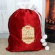image 2 of Personalised Special Delivery Luxury Pom Pom Red Sack