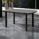image 2 of Plastic Large Outdoor Dining Garden Table | Black | 1