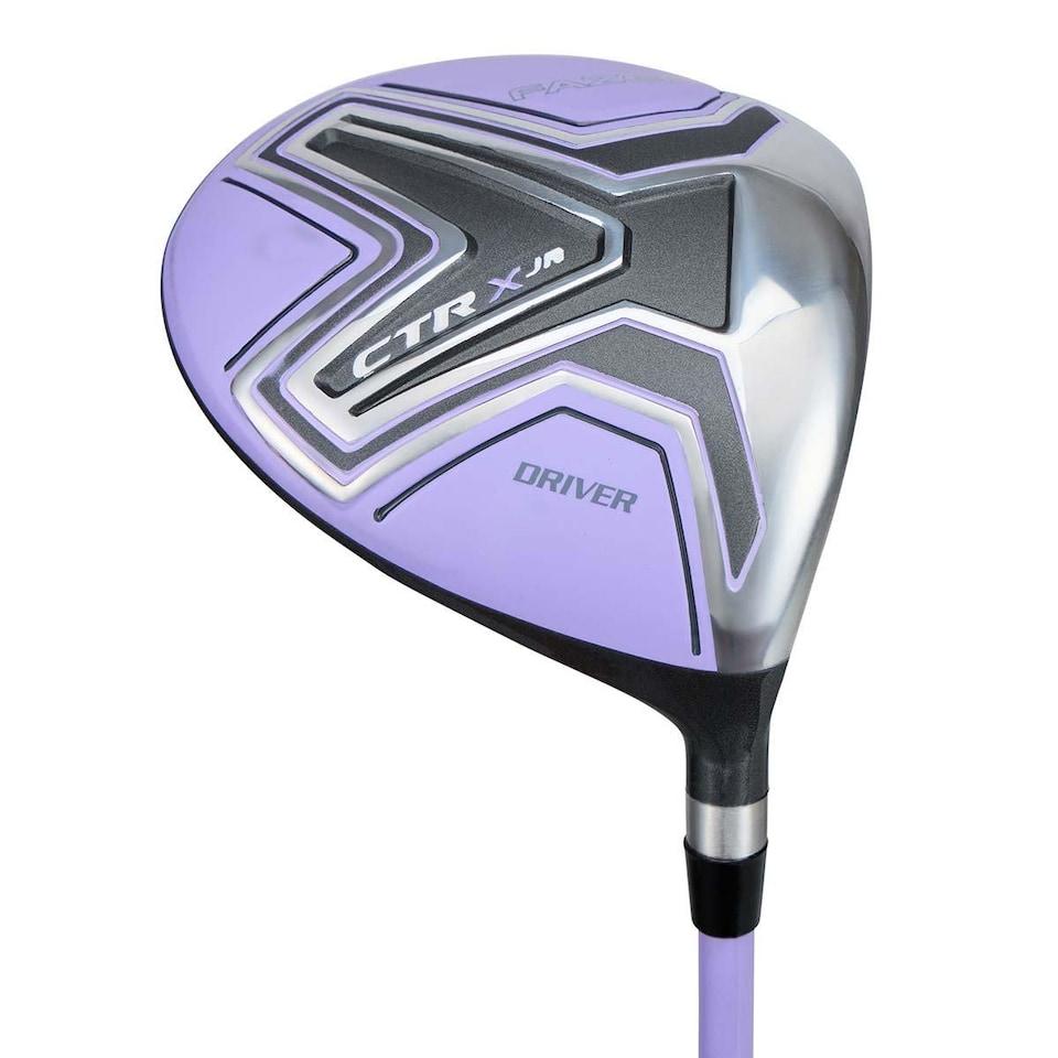 image 1 of Fazer Junior CTRX Age 9-11 5-Piece Golf Stand Bag Package Set - Chalk Purple