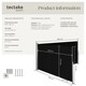 image 6 of Double-sided retractable awning and privacy screen | Black | black | 1