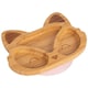 image 1 of Tiny Dining Fox Bamboo Suction Plate - Pastel Pink Pink