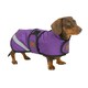 image 1 of Firefoot Dachshund Fleece Lined Outdoor Dog Coat - Purple - M-16cm