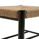 image 5 of Interiors by Premier Handwoven Stool, Durable And Comfortable Contemporary Bedroom Stool, Easy To Maintain Lounge Stool Black