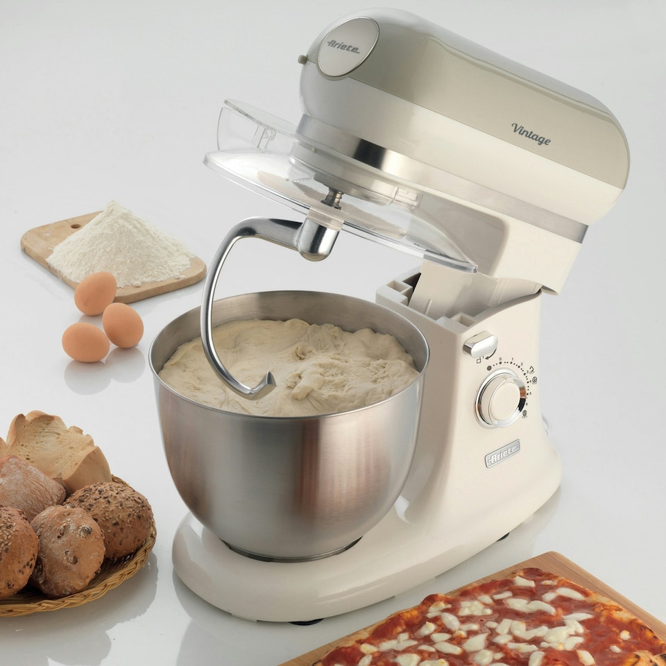 image 1 of Ariete 8803 Vintage Stand Mixer, 5.5 Litre, 2400 W, Cream