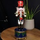 image 3 of 30cm Musical Christmas Drummer Wooden Nutcracker Decoration