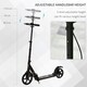 image 5 of HOMCOM Teens Adult Kick Scooter Fold Adjust 14+ w/ Rear Dual Brake System Black