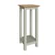 image 4 of Taberno Oak End Side Table Sage Green Green