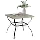 image 1 of Outsunny Garden Dining Table w/ Umbrella Hole, Dining Table for 4