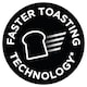 image 5 of Russell Hobbs Luna 2 Slice Toaster - Grey