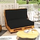 image 7 of Outsunny 2 Seat Pallet Cushions 20cm Thick Outdoor Seat Pads, Black | Black | Black | 1