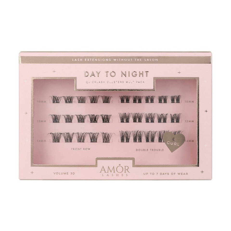 image 1 of House Of Amor - Eyelash Extensions - 'day To Night' Quicklash Clusters - Multipack -