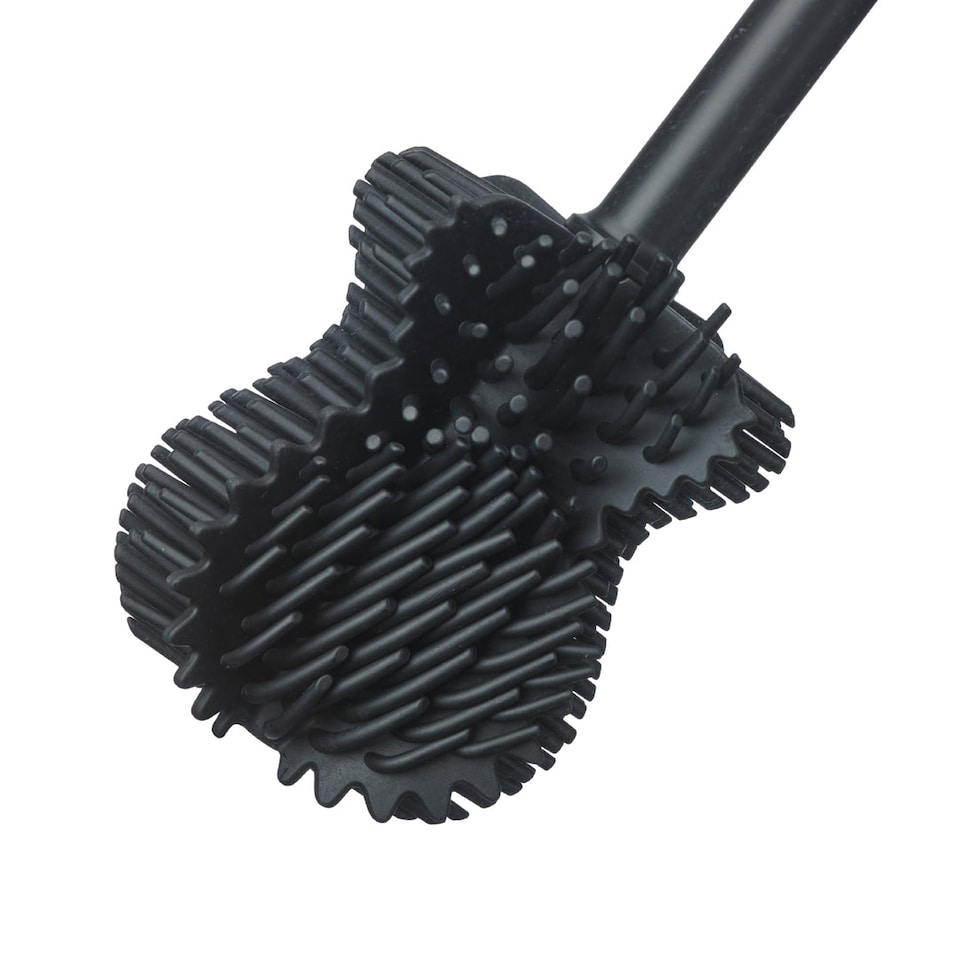 image 1 of Reborn Recycled Toilet Brush and Holder - Graphite Black | Black | Graphite Black