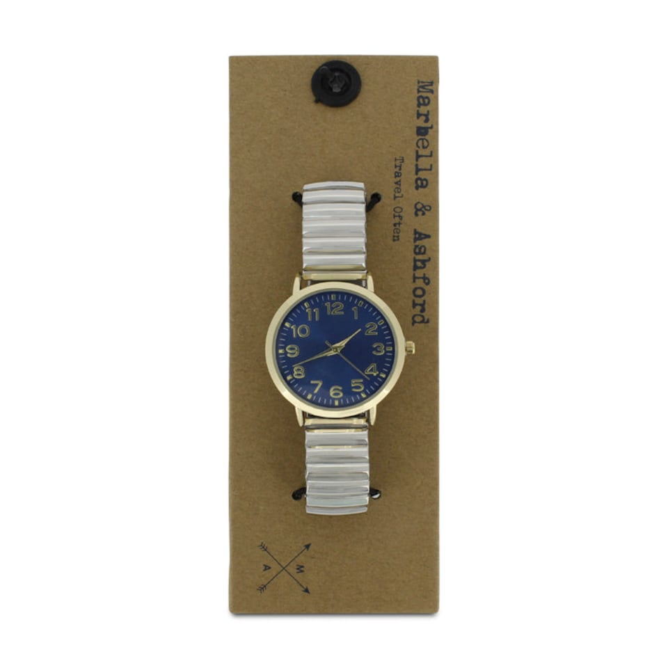 image 1 of Men's Silver And Gold Watch Blue Face TW16008D Marbella & Ashford | Multi | Blue Face