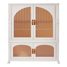 Living and Home Foldable Wardrobe and Storage Box Organizer for Kids Room