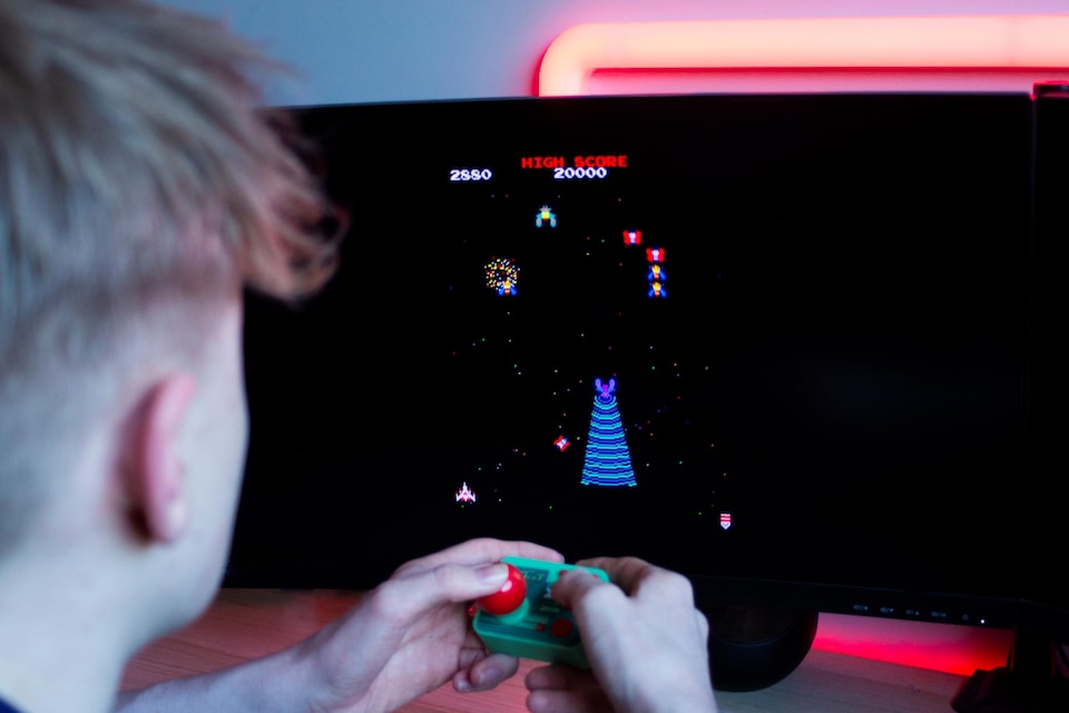 image 1 of Galaga Plug & Play HDMI Arcade Console with Wireless Controller