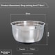 image 2 of Buckingham Deep Salad Mixing bowl with black Silicone Base 28 cm  , 7 Litre